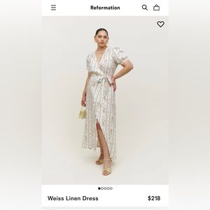 Reformation wrap dress